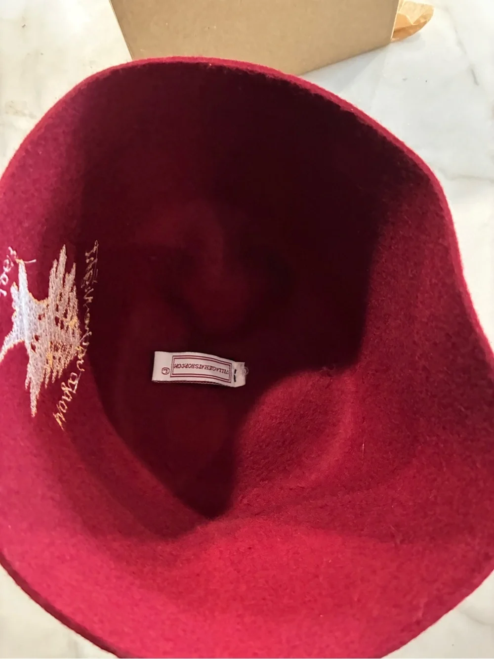 Vintage Souvenir  Felt Hat Cap w/ Tassle Fez